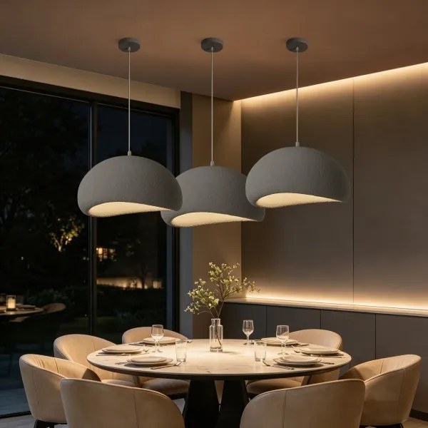 BRILAGI - Lustră suspendată pe cablu WABI SABI 1xE27/60W/230V Ø 50 cm gri