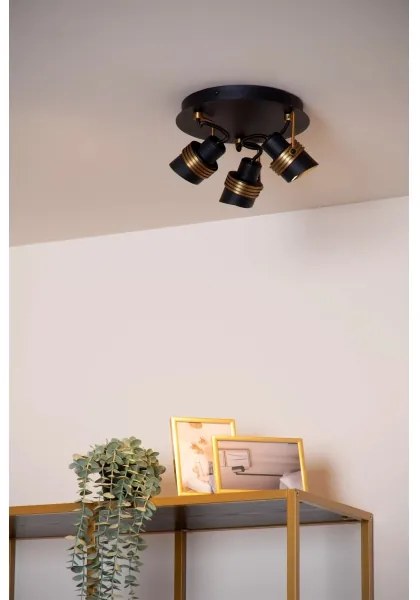 Spot Lucide 34944/13/30 TUNDRAN 3xGU10/5W/230V negru