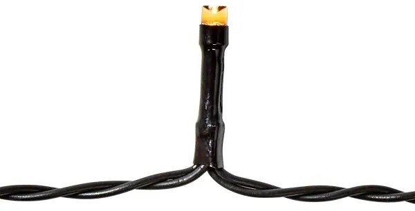 Nedis CLBO192 - LED șir Crăciun 192 LED/7 funcții/3xAA 14,9m IP44 alb cald