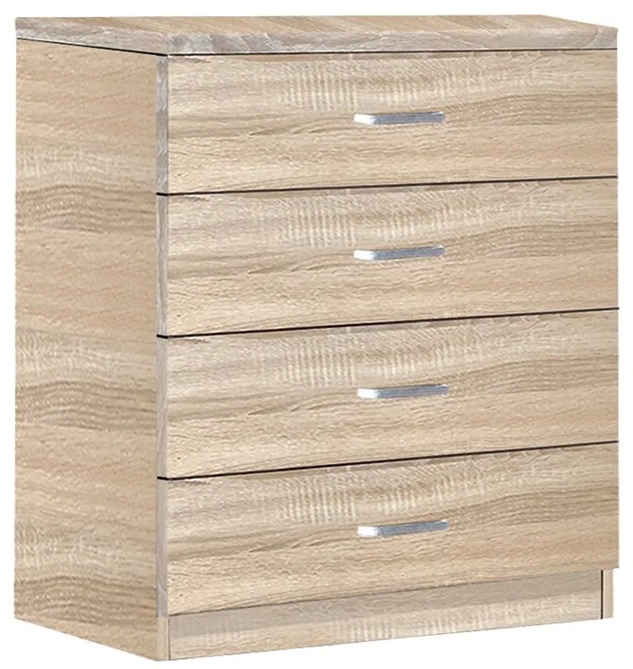 Dulap cu sertare Killian Pako World Sonoma 80x40x80 cm