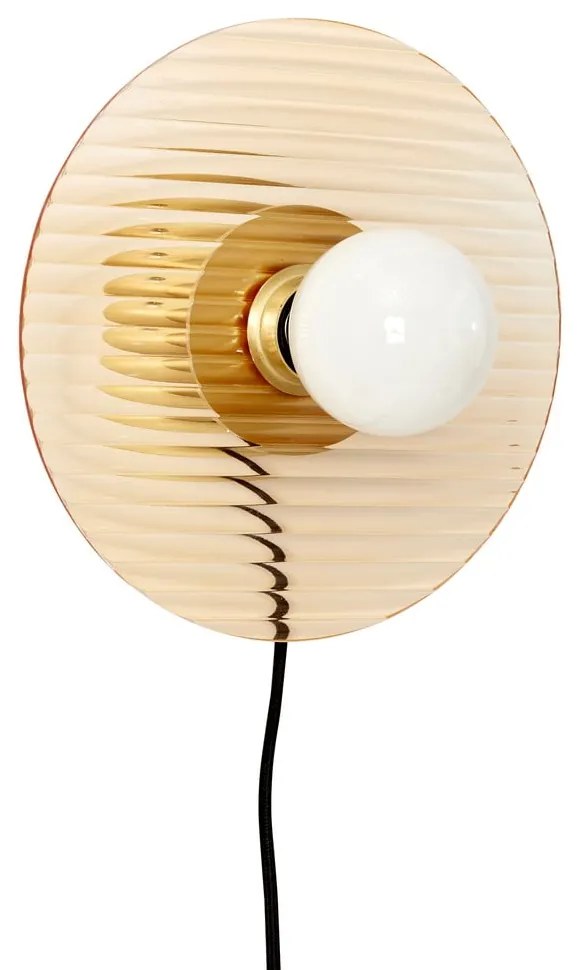 Aplică de perete portocalie cu intensitate reglabilă Halo – Hübsch