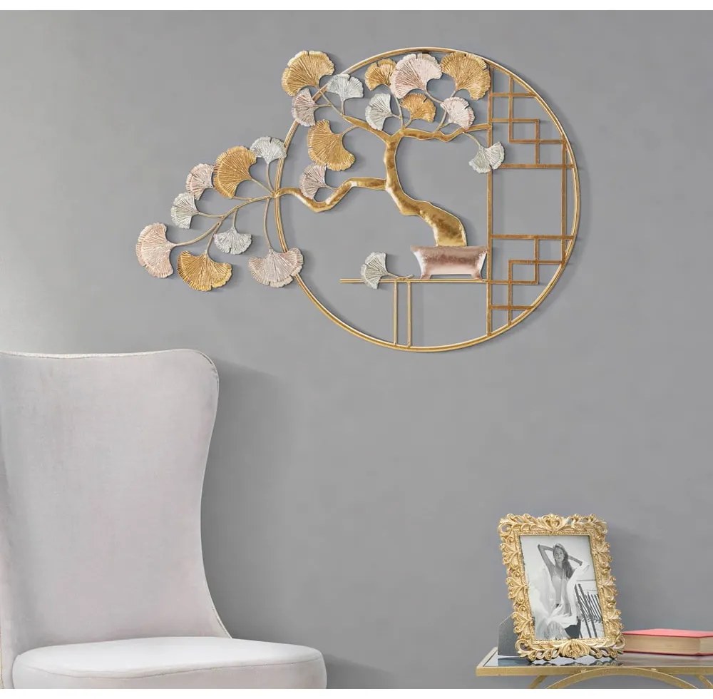 Decorațiune de perete din metal 91,5x63 cm Nippon – Mauro Ferretti