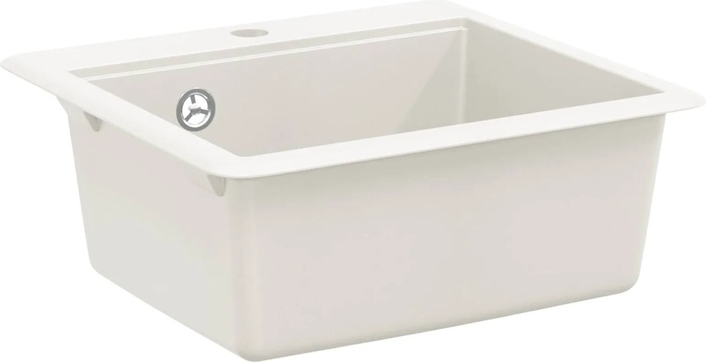 vidaXL Chiuvetă Alb 470 x 440 mm Granit