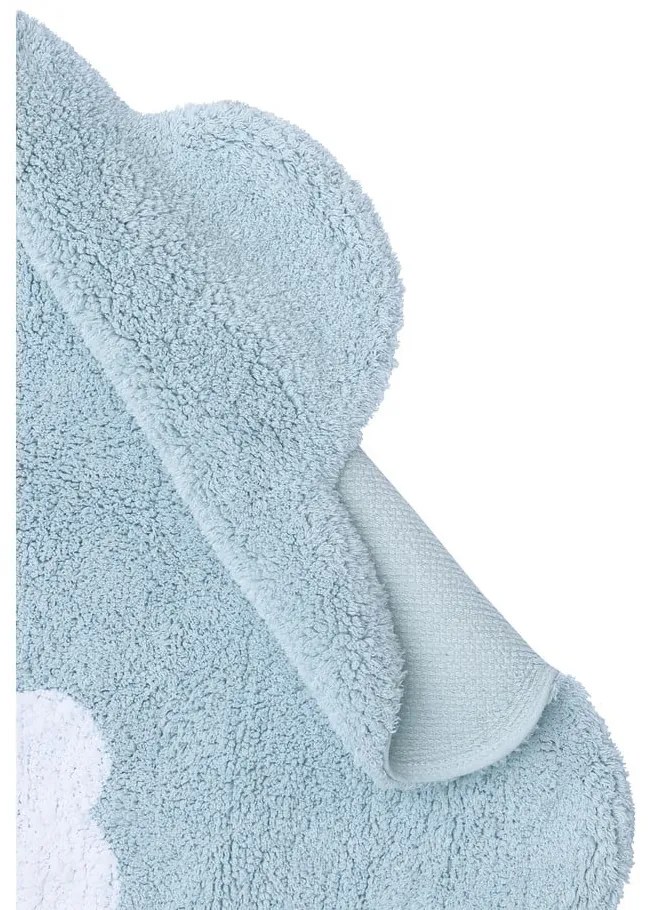Covor pentru copii albastru deschis lavabil/țesut manual din bumbac 70x100 cm Mini Dream – Lorena Canals