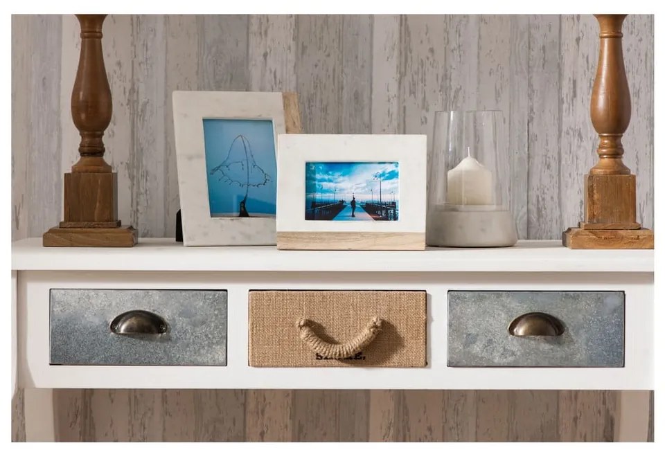 Ramă foto alb-natural din piatră 20x25 cm Sena – Premier Housewares