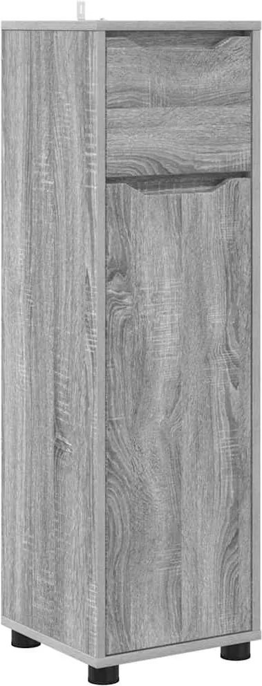 vidaXL Dulap de Baie Gri Sonoma 30,5 x 30 x 101 cm Lemn compozit