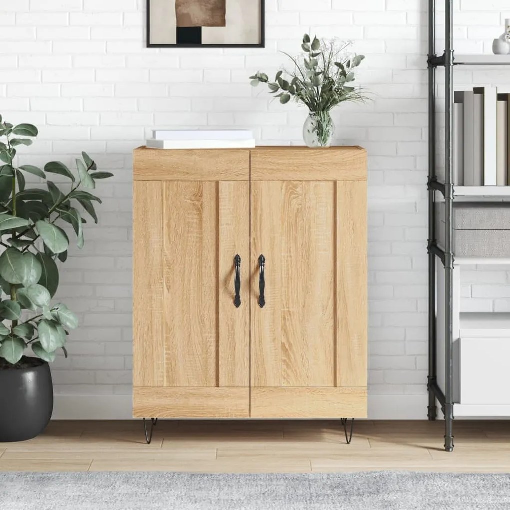 830191 vidaXL Servantă, stejar sonoma, 69,5x34x90 cm, lemn compozit