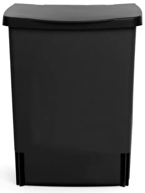 Brabantia Coș încorporabil 647043, 10 L, Deschidere largă, Curățare ușoară, Negru