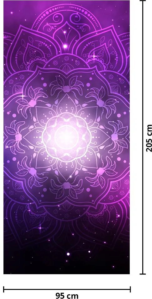 Fototapet pentru ușă - Abstract violet (95x205cm)