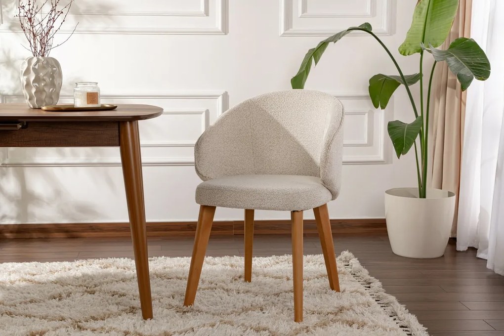 Set de scaune de sufragerie Bentley White and DarkOak, 2 buc.