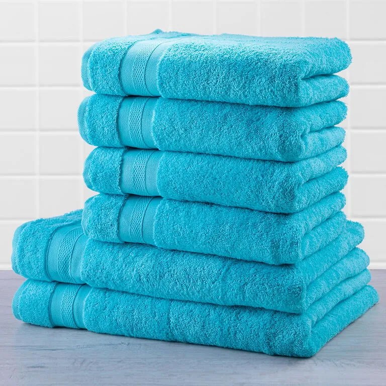 Set prosoape frotir MEXICO albastru deschis, 6 buc