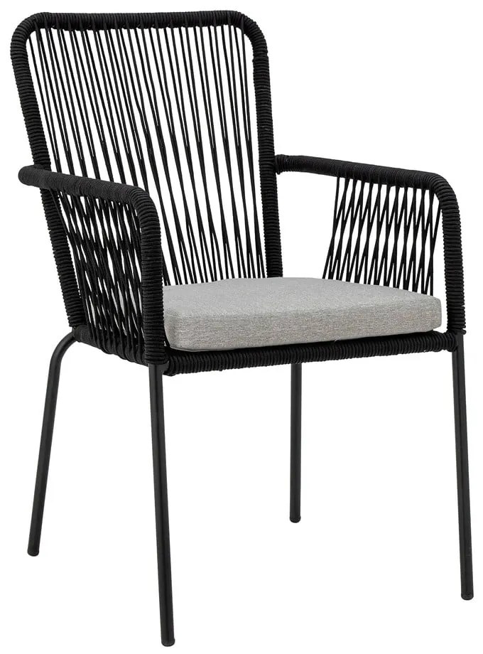 Scaune de dining negre 2 buc. Santino – Bloomingville