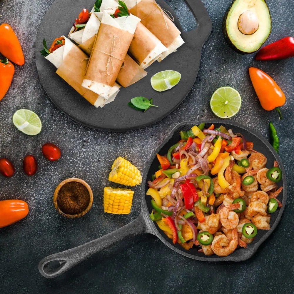 Tigaie tip grill din fontă ø 16 cm LITINA – Orion