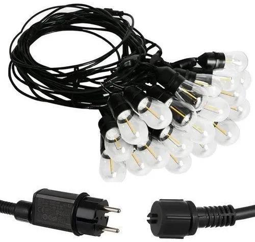 Ghirlanda tip sirag de becuri, LED, 220-240V, IP44, 4 cm, 10 m