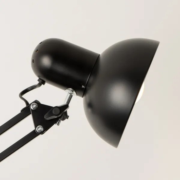 Brilagi - Lampă de podea flexibilă TASKER 1xE27/60W/230V, 184 cm, neagră