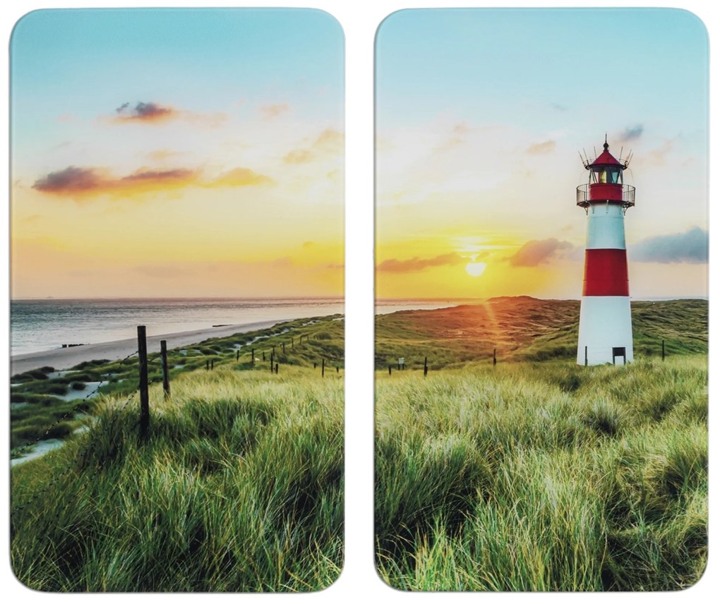 Set 2 plite de protectie pentru aragaz LIGHTHOUSE