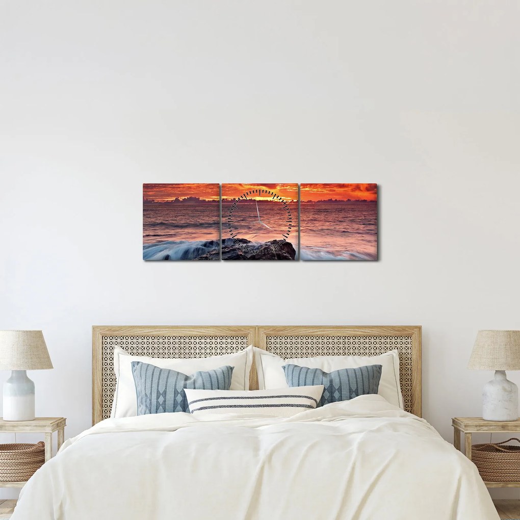 Tablou cu mare (cu ceas) (90x30 cm)