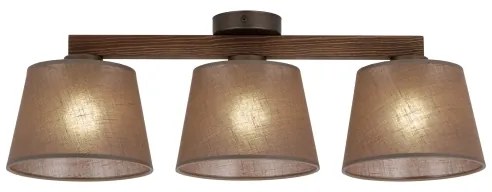 Brilagi - Lustră aplicată LATTE 3xE27/15W/230V pin/maro