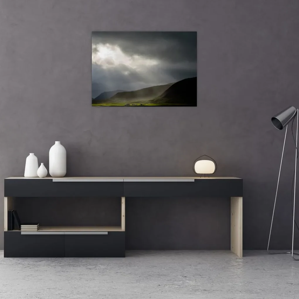 Tablou cu furtuna în apropiere (70x50 cm), în 40 de alte dimensiuni noi