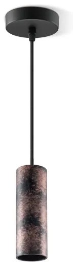 Lustră pe cablu SAGA 1xE27/40W/230V negru/bronz