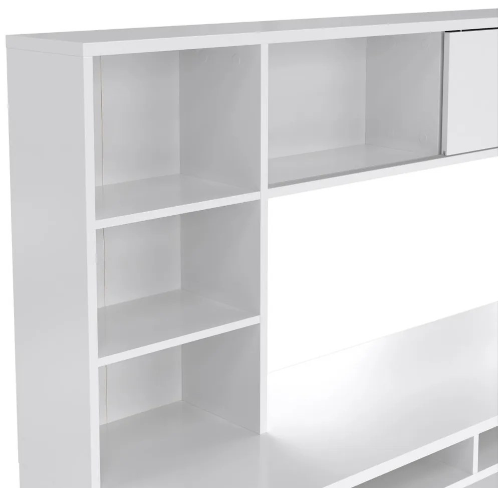 Birou Felix LUX, alb lucios