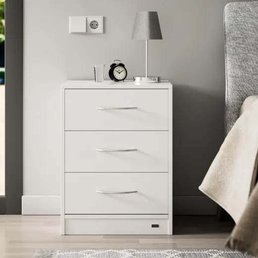 Deuba Noptiera Eloise 54x39x28cm - LED alb