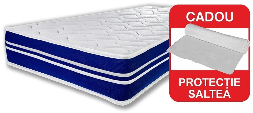 Saltea Super Ortopedica Tri Flexa, 12+3+3 Memory, Anatomica,  Husa Hipoalergenica 160 x 200 x 20 cm