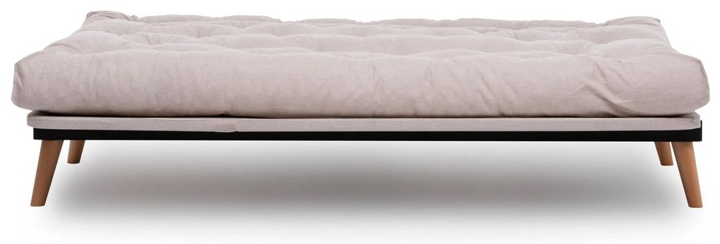 Canapea extensibilă Sakotta (Crem + Lemn). 1107026