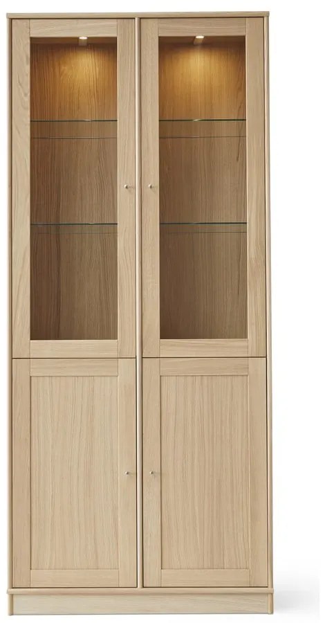 Vitrină cu iluminare în decor de stejar 89x199 cm Mistral - Hammel Furniture