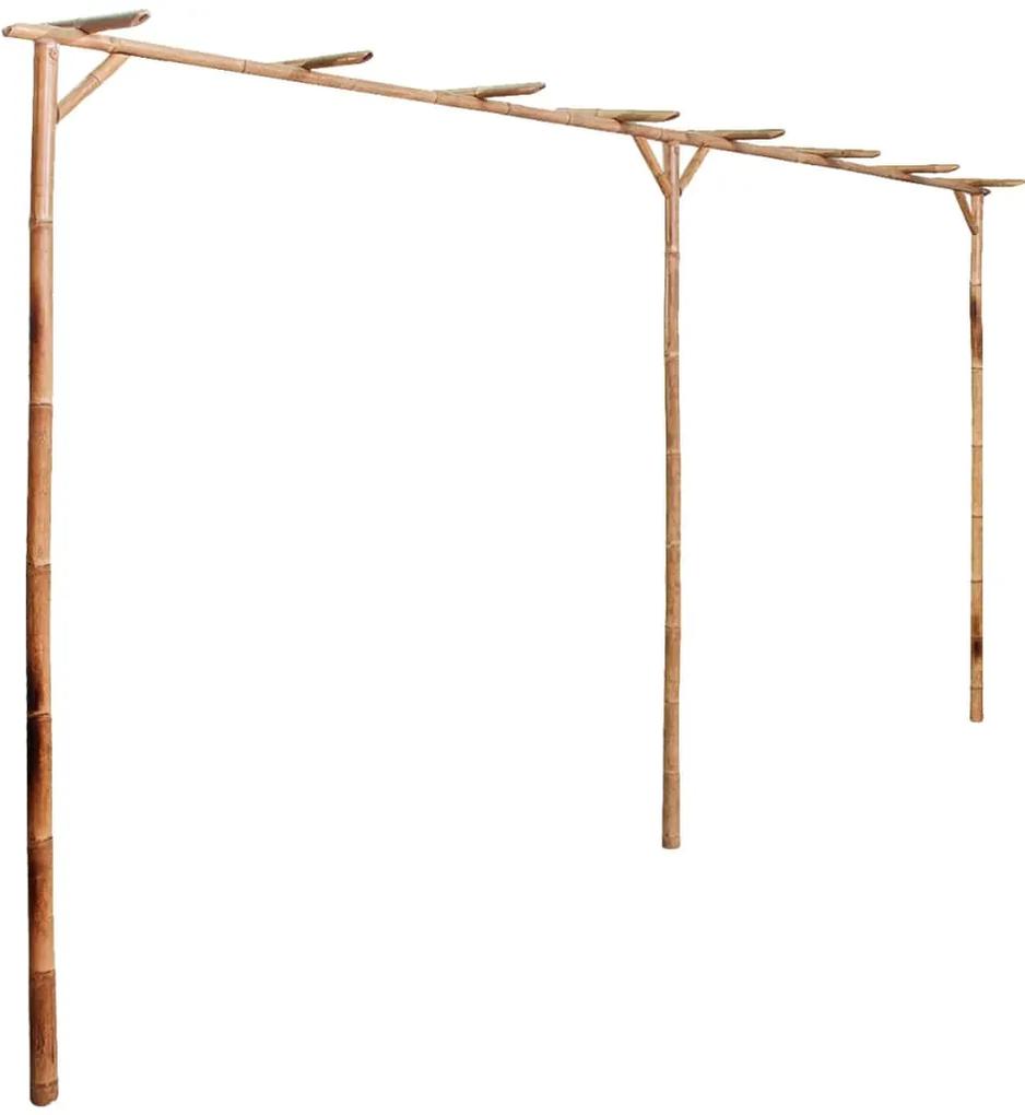 vidaXL Pergolă din bambus 385 x 40 x 205 cm