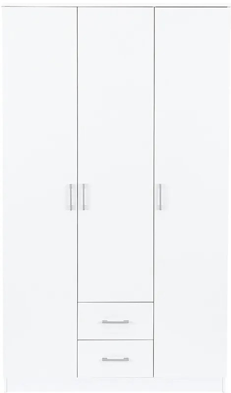 Dulap Miami 120x205 cm alb-alb