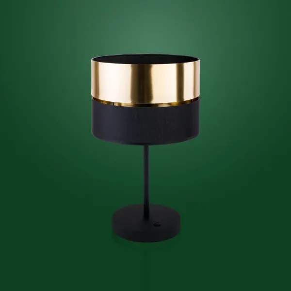 Lampă de masă HILTON 1xE27/25W/230V alamă/neagră