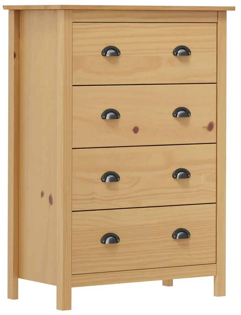 288979 vidaXL Servantă Hill Range, 4 sertare, 79x40x110 cm, lemn masiv pin