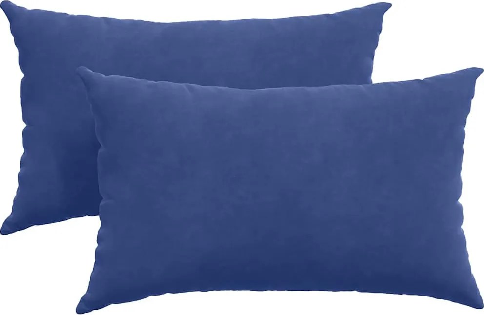 vidaXL Perne pentru canapea 2 pcs Albastru Poliție 50 x 30 cm