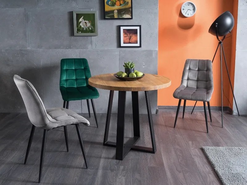 Scaun de sufragerie Charlie (Roz + Negru). 1050300