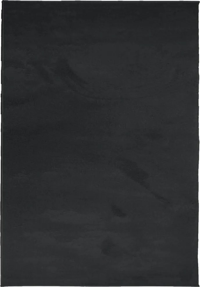 vidaXL Covor „OVIEDO”, fire scurte, negru, 140x200 cm