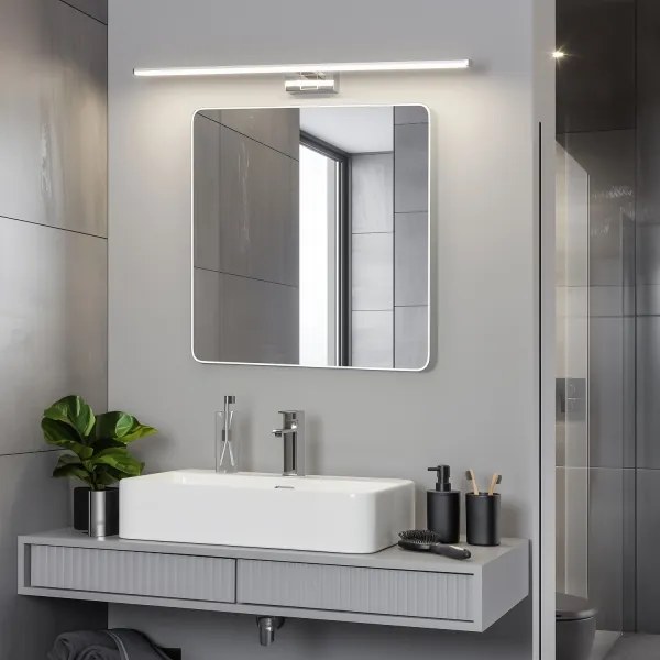 Brilagi - Iluminare LED pentru oglindă de baie VESTRA LED/15W/230V 80 cm IP44 crom