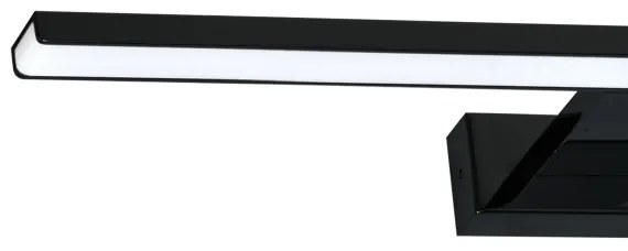 Aplică LED de perete pentru baie SHINE, 13,8 W, 230 V, 60 cm, IP44, neagră