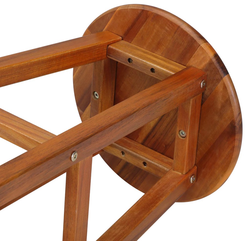 Scaune de bar OSLO, 2 buc., 34x76cm, maro natural Casaria