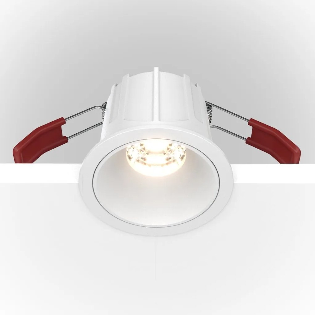 Spot LED incastrabil design tehnic Alpha alb, 4000K
