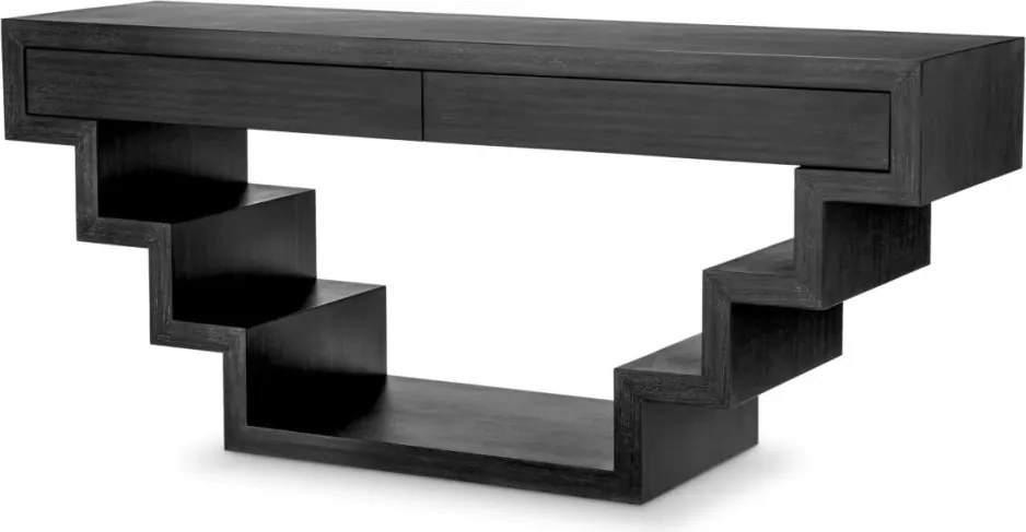 Consola LUX stil avangardist Rialto, gri carbune