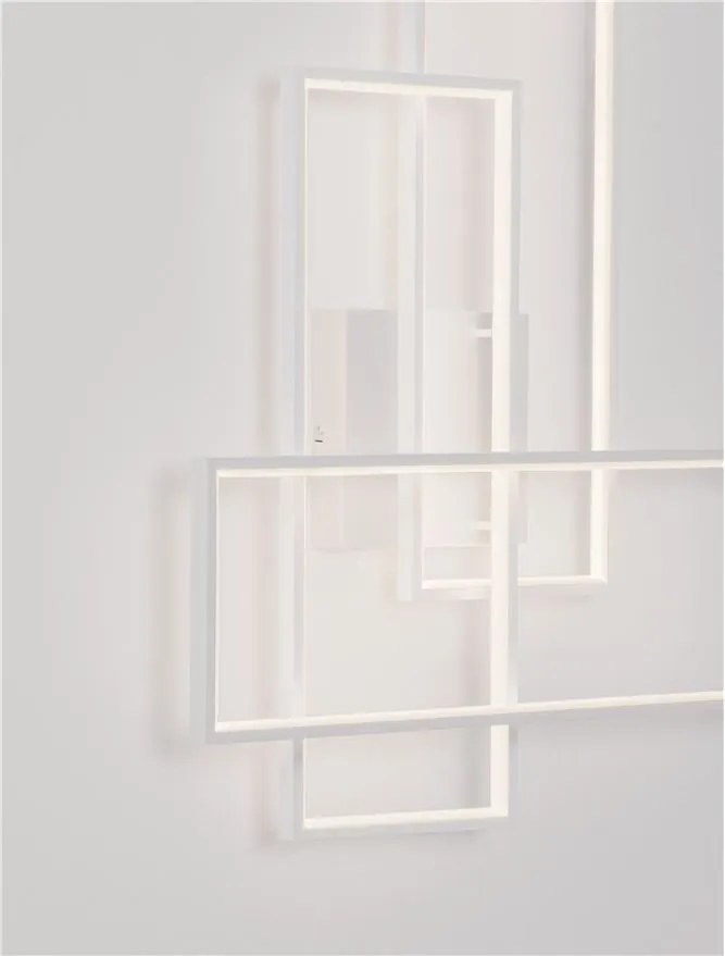 Aplica de perete sau tavan design geometric Alis alb