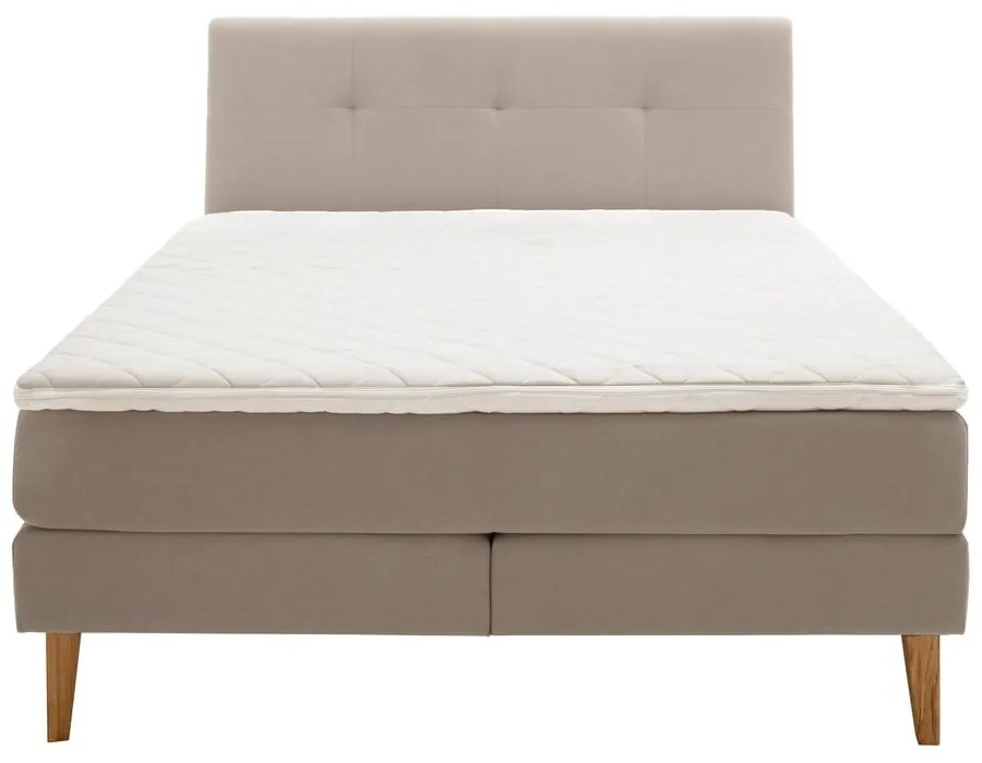 Pat boxspring bej 160x200 cm Stockholm – Meise Möbel