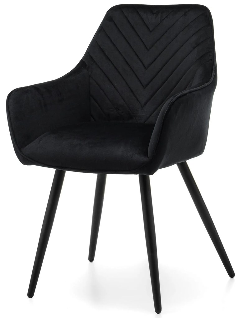 JAKS SCAUN DE SUFRAGERIE VASTO VELUR NEGRU