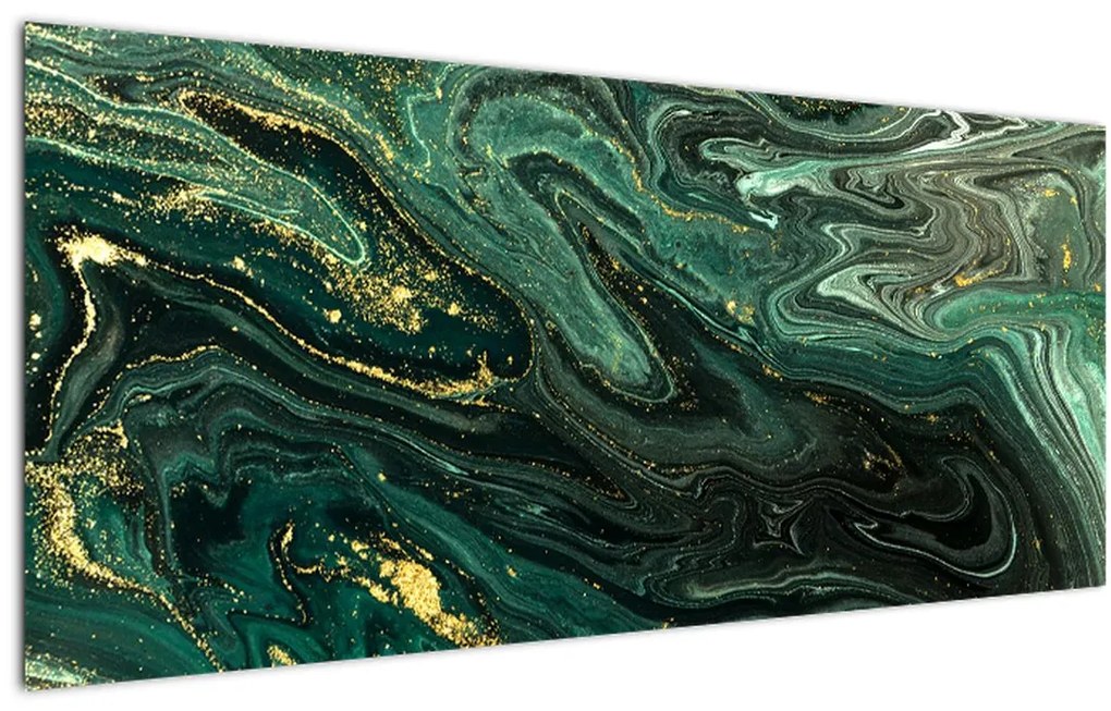 Tablou - Marmură verde (120x50 cm)