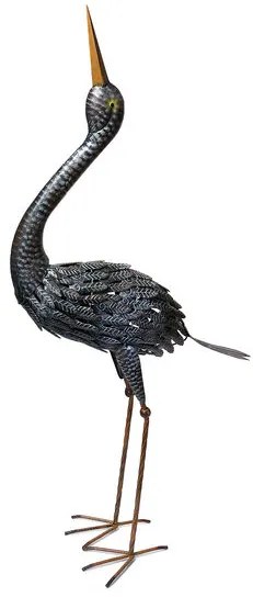 Decoratiune gradina, metalica, cocor, 18x43x94 cm