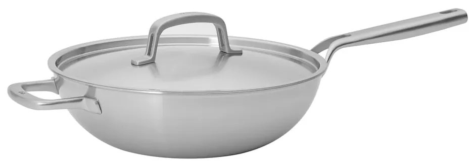 Tigaie tip wok cu capac din oțel inoxidabil ø 30 cm Lucca 3.0 – FABINI