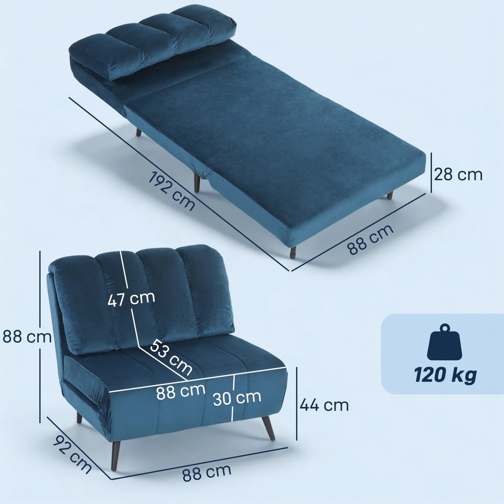 HOMCOM fotoliu extensibil | Aosom Romania