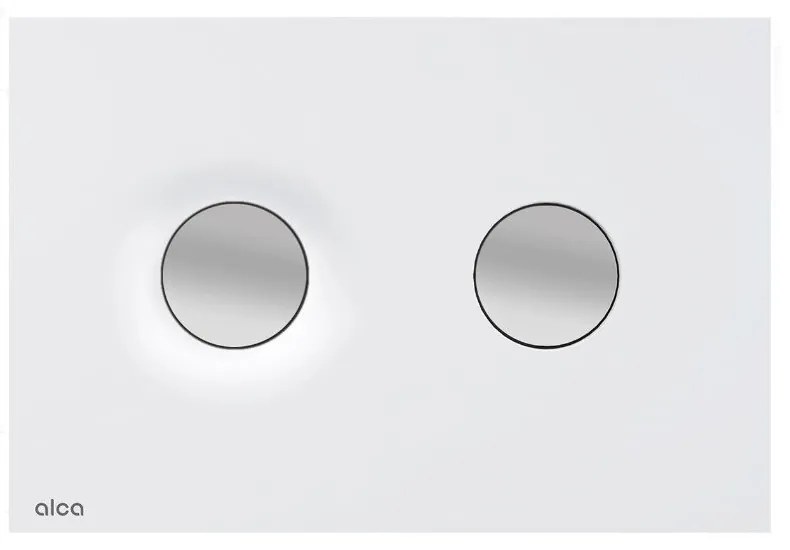 Clapeta de actionare alb/crom mat Alca Dot Dot