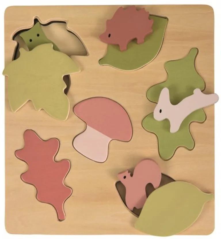 Puzzle animale si frunze, Egmont toys